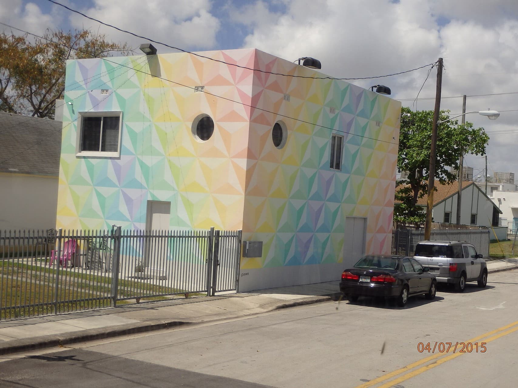 A colorful mural scene in Wynwood Miami