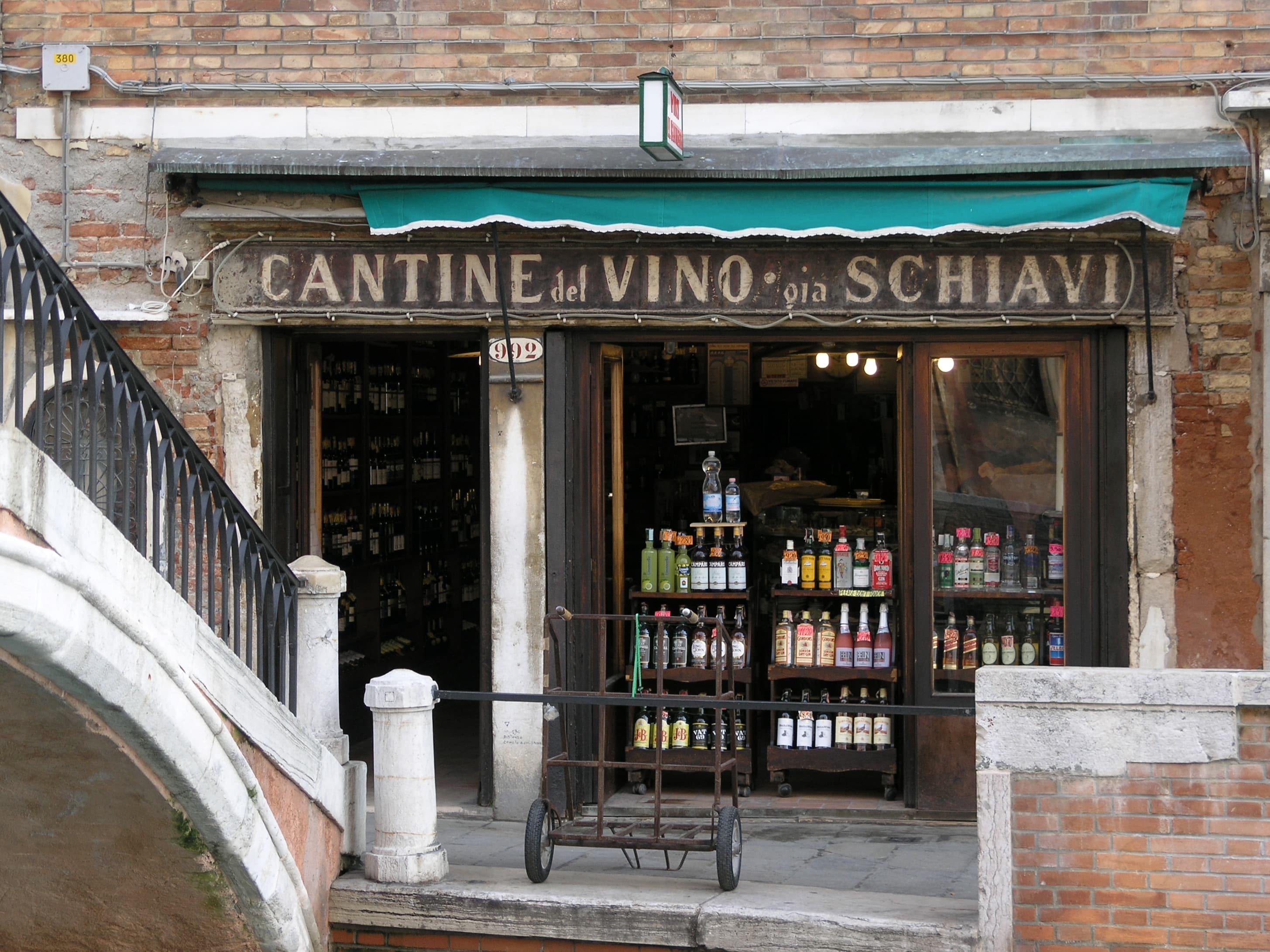 Cicchetti and wine inside a Venice bacaro